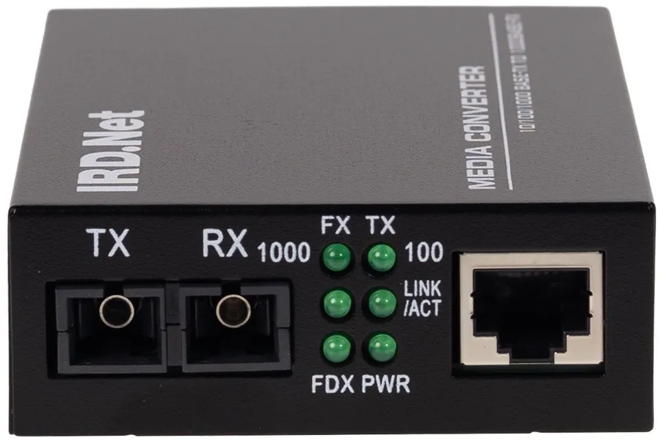 Conversor de Mídia Gigabit RJ45 para Fibra Monomodo 1310nm