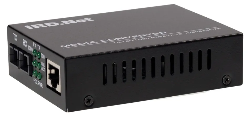 Conversor de Mídia Gigabit RJ45 para Fibra Monomodo 1310nm