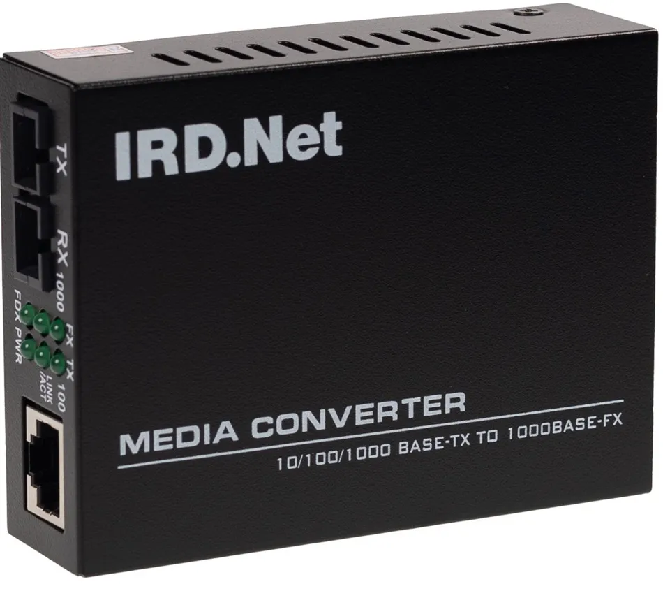 Conversor de Mídia Gigabit RJ45 para Fibra Monomodo 1310nm